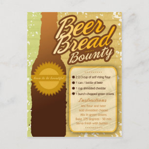 Carte Postale Recettes riches BEER PAIN BOUNTY