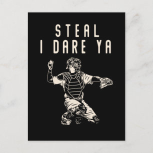 Carte Postale Receveur de Softball Enfants Humour Joueur de Base