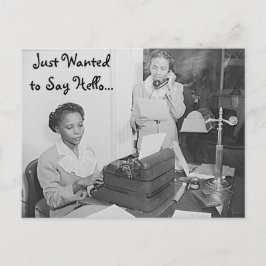 Carte Postale Recherché de dire Hello Postcard