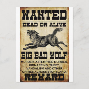 Carte Postale Recherché : Grand Mauvais Loup