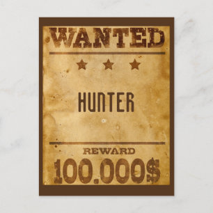 Carte Postale Recherché rustique 100000$ Personnalisé