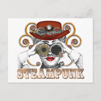 Carte Postale recherche steampunk art de collage steampunk