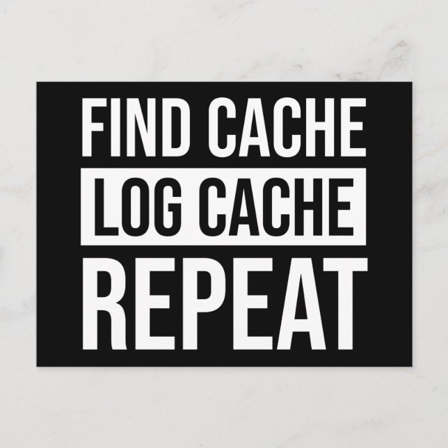 Carte Postale Rechercher la répétition du cache du cache (Devant)