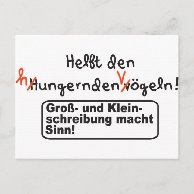 Carte Postale Rechtschreibung (Devant)