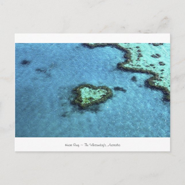 Carte Postale Récif de coeur - Australie (Devant)