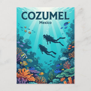 Carte Postale Récif Palancar, Cozumel Mexique