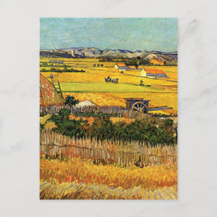 Carte Postale Récolte à La Crau, Montmajour par Vincent van Gogh