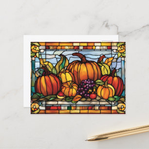 Carte Postale Récolte D'Action De grâce, Verre Décoratif,