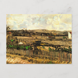 Carte Postale Récolte en Provence Montmajour par Vincent van Gog