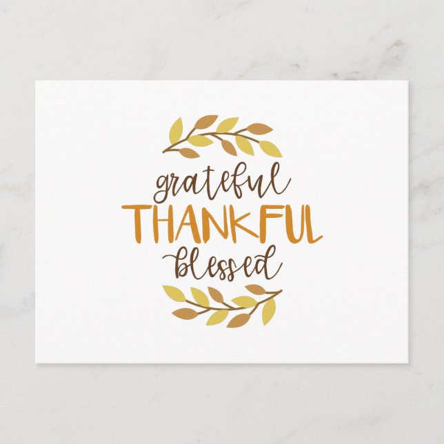 Carte Postale Reconnaissant Merci Bénis (Devant)