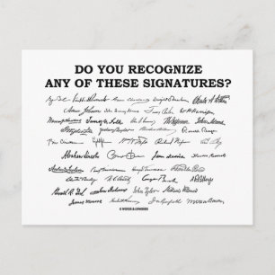 Carte Postale Reconnaissez-Vous L'Une De Ces Signatures ?