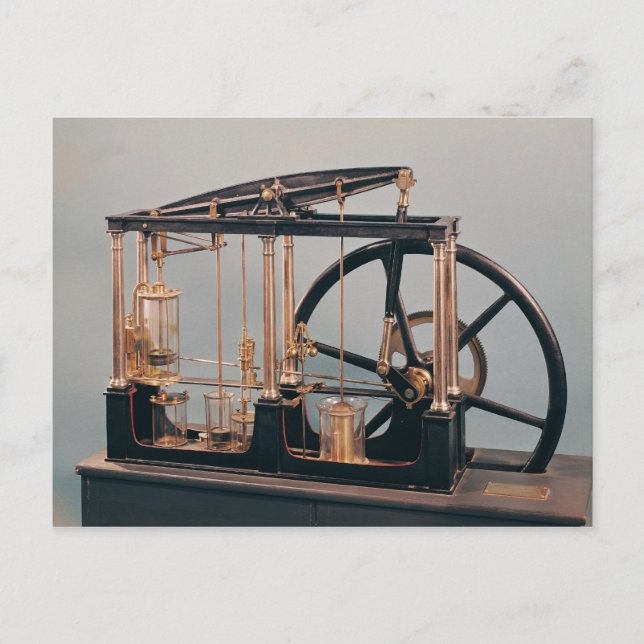 Carte Postale Reconstruction du moteur à vapeur de James Watt (Devant)