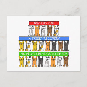 Carte Postale Récupération rapide de la chirurgie de la vésicule