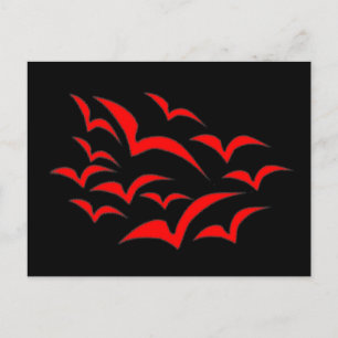 Carte postale Red Bat Cloud