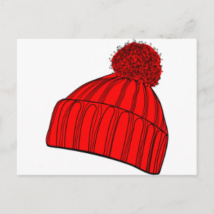 Carte Postale Red Beanie
