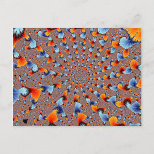 Carte postale Red Blue Flames