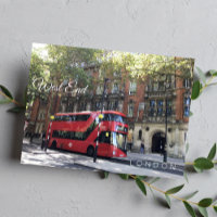 Red Bus à LONDON West End Kensington photographie