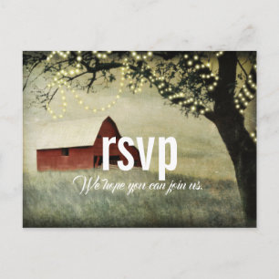Carte Postale Red Country Grange Country Morning RSVP