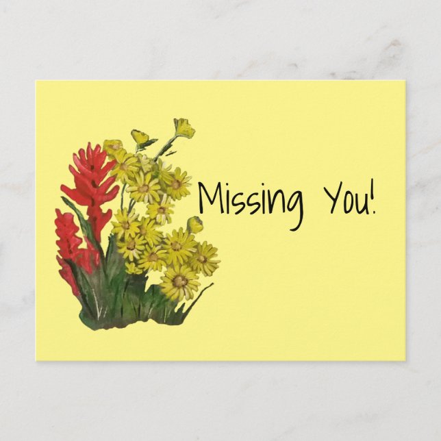 Carte Postale Red Gold Rosy Fireweed Aster (Devant)