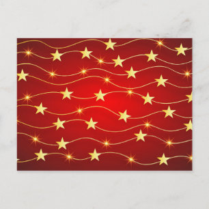 Carte Postale Red Happy New Year