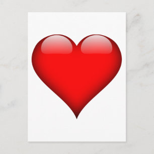 Carte Postale Red Heart Love