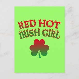 Carte Postale Red Hot Irish Girl