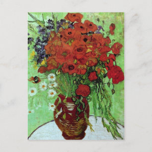 Carte Postale Red Poppies & Daisies (F280) Van Gogh Fine Art