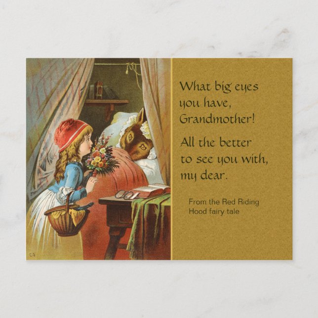 Carte postale Red Riding Hood CC0204 Fairy Tale (Devant)