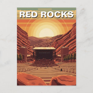 Carte Postale Red Rocks Amphitheater Colorado