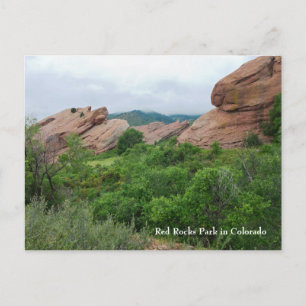 Carte Postale Red Rocks Ridge Mountains et Valley