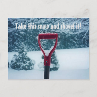 Carte postale Red Shovel