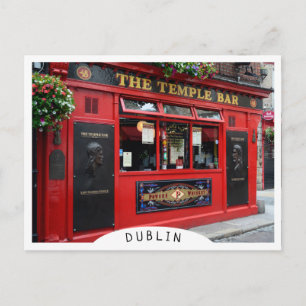 Carte Postale Red Temple Bar pub à Dublin