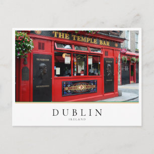 Carte Postale Red Temple Bar pub à Dublin, Irlande