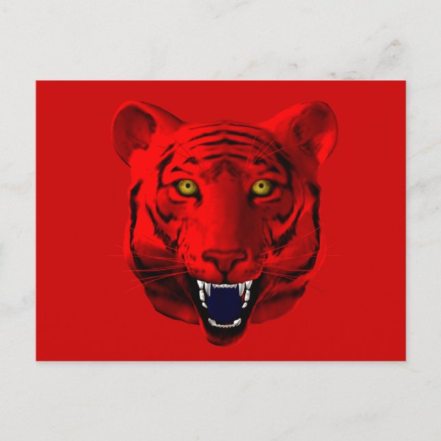 Carte Postale Red Tiger (Devant)