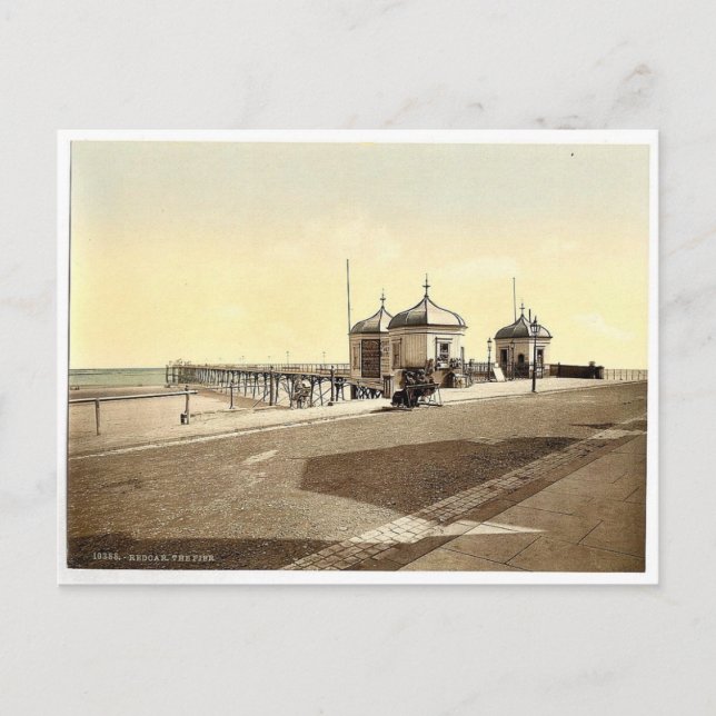 Carte Postale Redcar, jetée, Yorkshire, Angleterre rare Photochr (Devant)