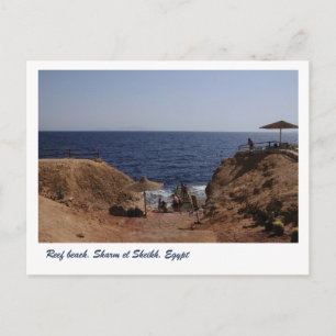 Carte Postale Reef beach, Sharm el Sheikh, Egypte