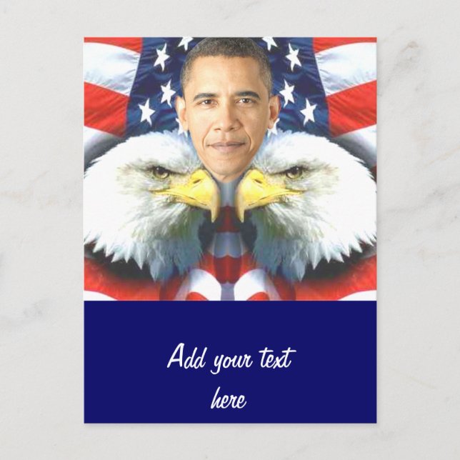 Carte Postale Réélire Barack Obama_ (Devant)