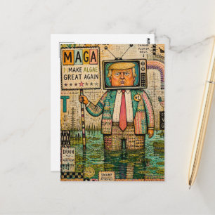 Carte Postale Refaisons la grandeur des algues en mélangeant les