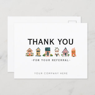 Carte Postale Référence Merci de marketing immobilier 