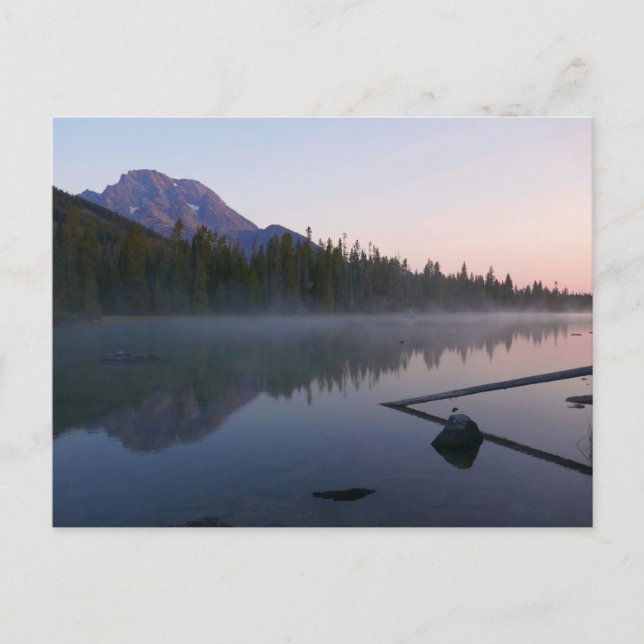 Carte Postale Reflet du lever de soleil à String Lake II (Devant)