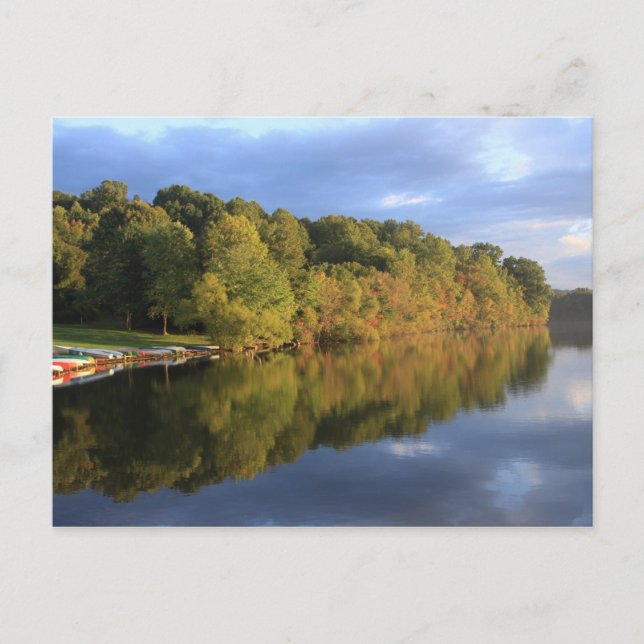 Carte Postale reflets du coucher de soleil (Devant)