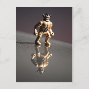 Carte postale Réflexion Alien