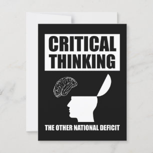 Carte Postale Réflexion critique sur l'autre déficit national