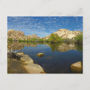 Carte Postale Réflexion du barrage Barker à Joshua Tree II
