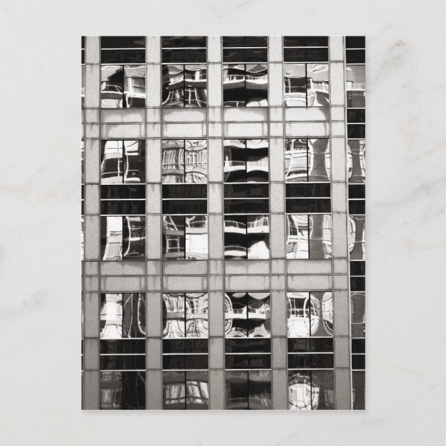 Carte Postale Réflexion en B & W (Devant)