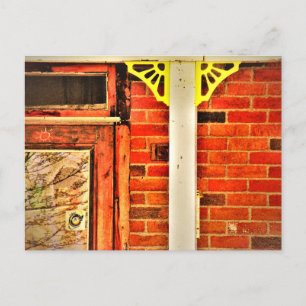 Carte Postale Réflexions de l'arbre de moulage jaune de la vieil