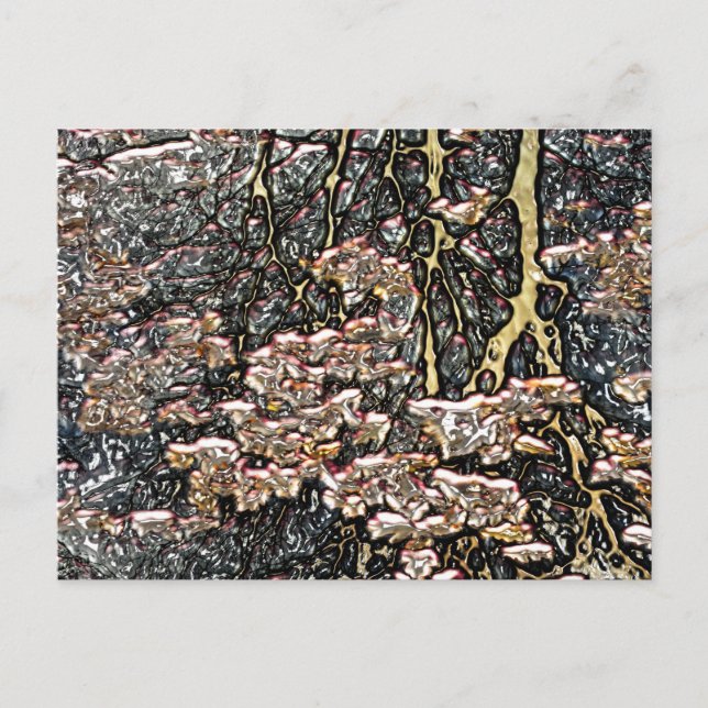 CARTE POSTALE RÉFLEXIONS D'EAU DE FLUX (Devant)