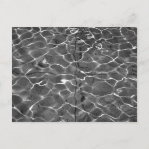 Carte Postale Réflexions Légères Sur L'Eau : Noir & Blanc