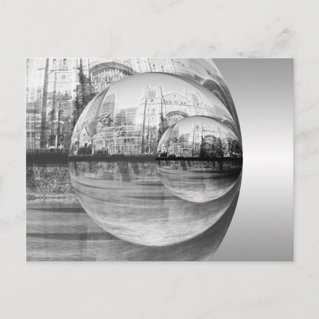 Carte Postale Réflexions sur la ville (Devant)