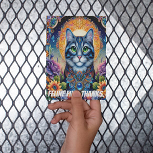 Carte Postale Regard Feline : Le chat émeraude